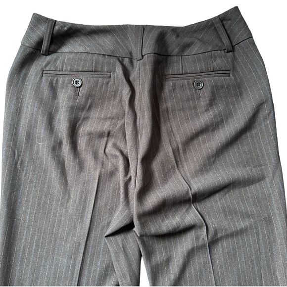 Eddie Bauer Blakely Fit Gray Pinstripe Bootcut Pants Women’s 12 NWOT Mid Rise - Picture 15 of 15